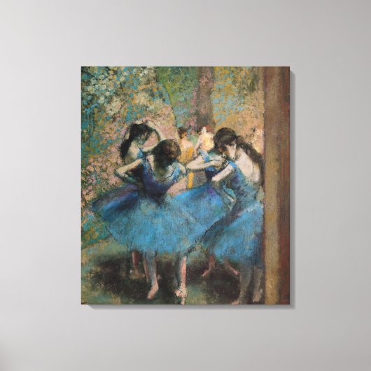 Edgar Degas | Dancers in blauw, 1890 Canvas Afdruk (Voorkant)