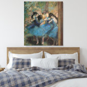 Edgar Degas | Dancers in blauw, 1890 Canvas Afdruk (Insitu (Slaapkamer))