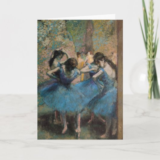 Edgar Degas | Dancers in blauw, 1890 Kaart (Voorkant)