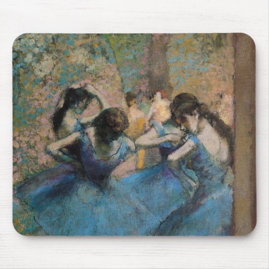 Edgar Degas | Dancers in blauw, 1890 Muismat (Voorkant)