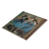 Edgar Degas | Dancers in blauw, 1890 Tegeltje (Zijkant)