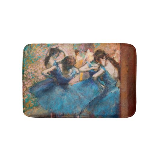 Edgar Degas - Dancers in blauw Badmat (Voorkant)