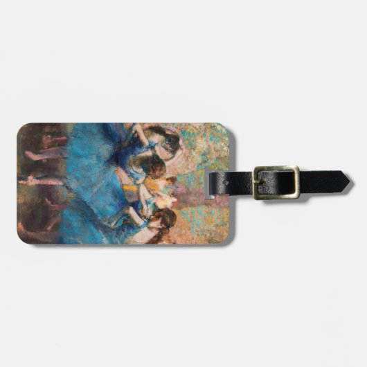 Edgar Degas - Dancers in blauw Bagagelabel (Voorkant horizontaal)