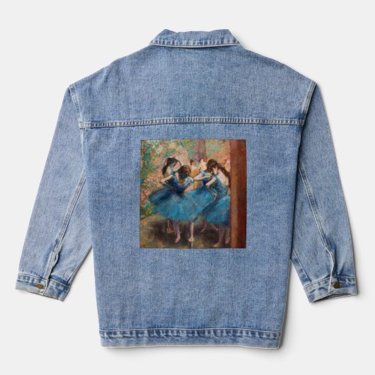Edgar Degas - Dancers in blauw Denim Jacket (Achterkant)