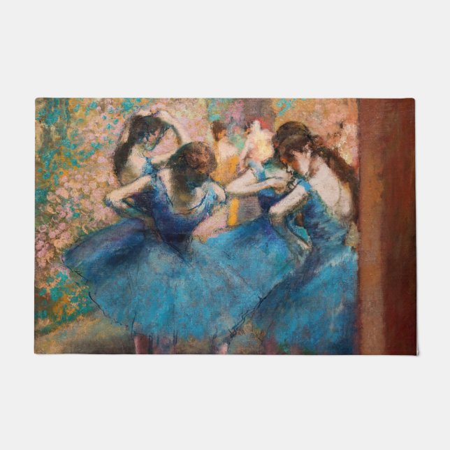 Edgar Degas - Dancers in blauw Deurmat (Voorkant)