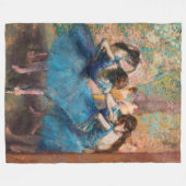 Edgar Degas - Dancers in blauw Fleece Deken (Voorkant (Horizontaal))
