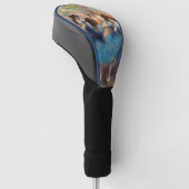 Edgar Degas - Dancers in blauw Golfheadcover (Schuin)