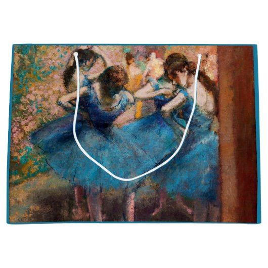 Edgar Degas - Dancers in blauw Groot Cadeauzakje (Voorkant)