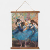 Edgar Degas - Dancers in blauw Hangend Wandkleed (Voorkant)