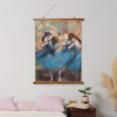 Edgar Degas - Dancers in blauw Hangend Wandkleed (Slaapkamer)