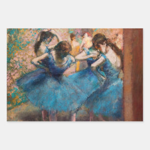 Edgar Degas - Dancers in blauw Inpakpapier Vel