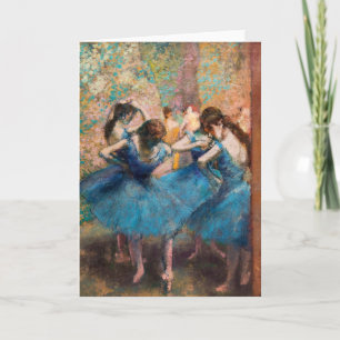 Edgar Degas - Dancers in blauw Kaart