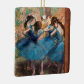 Edgar Degas - Dancers in blauw Keramisch Ornament (Rechts)