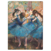 Edgar Degas - Dancers in blauw Klembord (Achterkant)