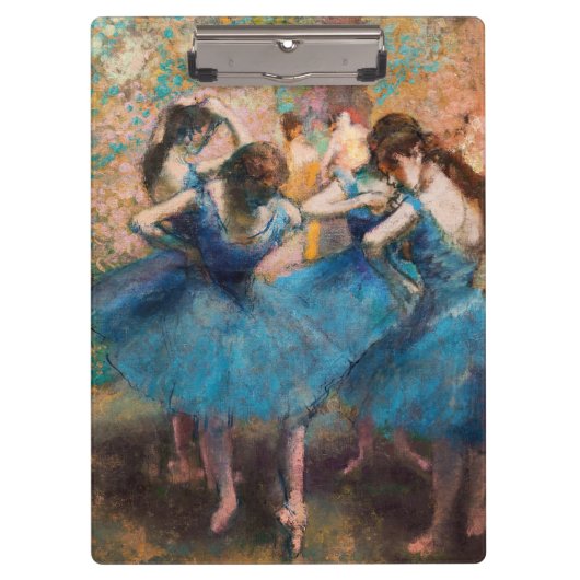 Edgar Degas - Dancers in blauw Klembord (Voorkant)