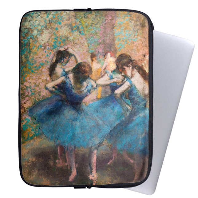 Edgar Degas - Dancers in blauw Laptop Sleeve (Creator heeft geüpload)