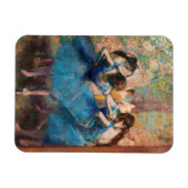 Edgar Degas - Dancers in blauw Magneet (Horizontaal)