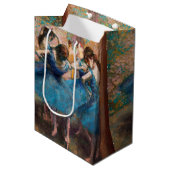 Edgar Degas - Dancers in blauw Medium Cadeauzakje (Voorkant Gekanteld)