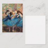 Edgar Degas - Dancers in blauw Notitiekaartje (Voorkant / Achterkant)