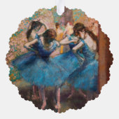 Edgar Degas - Dancers in blauw Ornament Kaart (Achterkant)