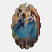 Edgar Degas - Dancers in blauw Ornament Kaart (Rechts)