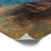 Edgar Degas - Dancers in blauw Poster (Hoek)