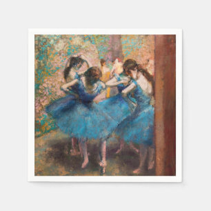 Edgar Degas - Dancers in blauw Servet