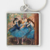 Edgar Degas - Dancers in blauw Sleutelhanger (Voorkant)