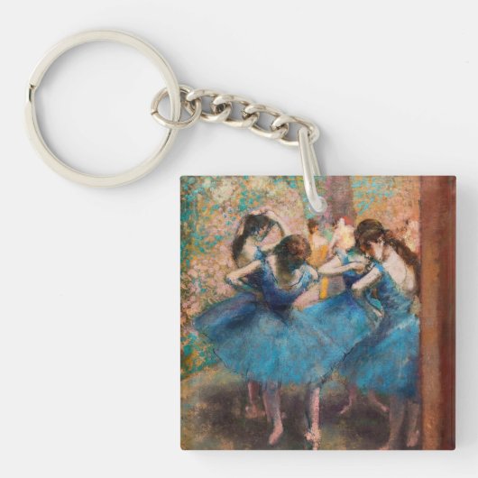 Edgar Degas - Dancers in blauw Sleutelhanger (Voorkant)