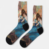Edgar Degas - Dancers in blauw Sokken (Links)
