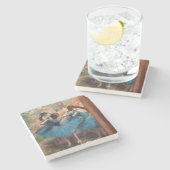 Edgar Degas - Dancers in blauw Stenen Onderzetter (Zijkant)