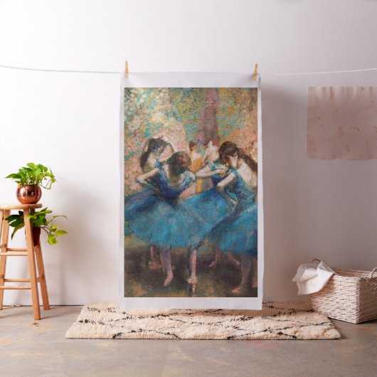 Edgar Degas - Dancers in blauw Stof (Voorbeeld)