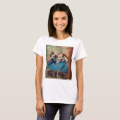 Edgar Degas - Dancers in blauw T-shirt (Voorkant volledig)