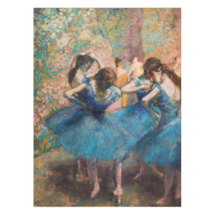 Edgar Degas - Dancers in blauw Tafelkleed