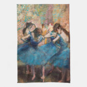 Edgar Degas - Dancers in blauw Theedoek (Verticaal)