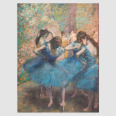 Edgar Degas - Dancers in blauw Tissuepapier