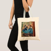 Edgar Degas - Dancers in blauw Tote Bag (Voorkant (product))