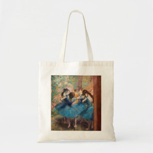 Edgar Degas - Dancers in blauw Tote Bag