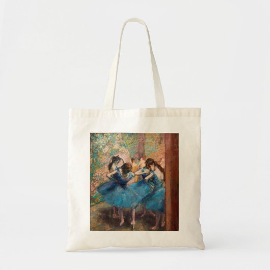 Edgar Degas - Dancers in blauw Tote Bag (Voorkant)