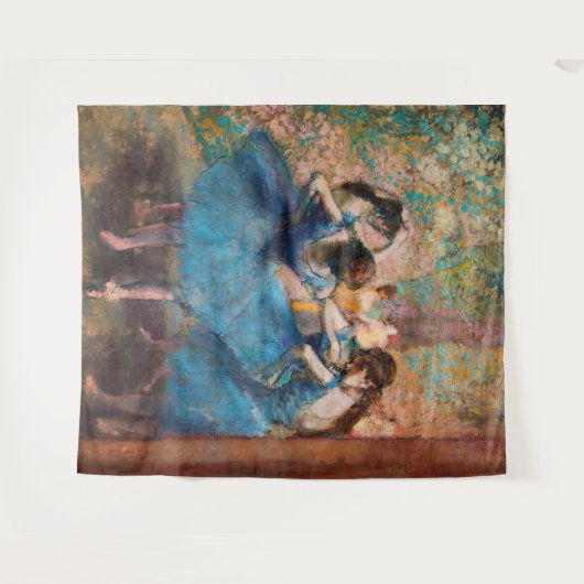 Edgar Degas - Dancers in blauw Wandkleed (Voorkant (horizontaal))