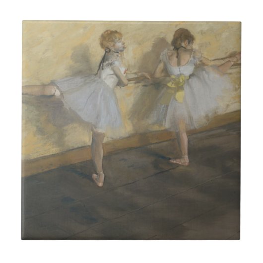 Edgar Degas | Dancers in de Barre Tegeltje (Voorkant)