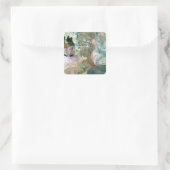 Edgar Degas | Dancers in de Wings Vierkante Sticker (Tas)