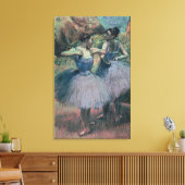 Edgar Degas | Dancers in Violet Canvas Afdruk (Insitu (Woonkamer))