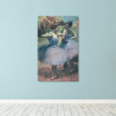 Edgar Degas | Dancers in Violet Canvas Afdruk (Insitu (Houten vloer))