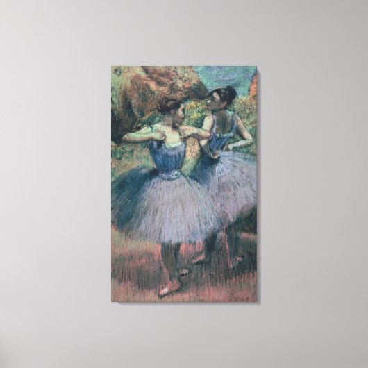 Edgar Degas | Dancers in Violet Canvas Afdruk (Voorkant)