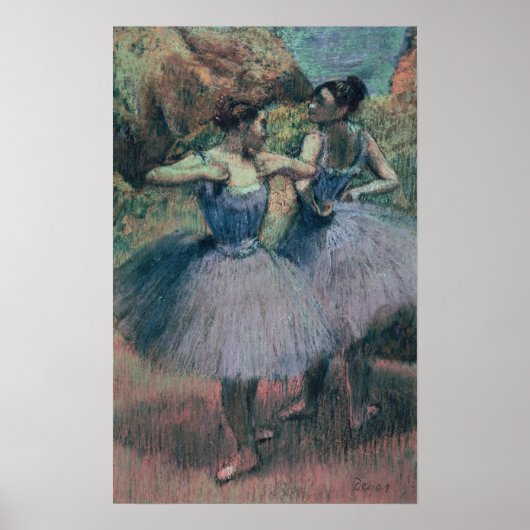 Edgar Degas | Dancers in Violet Poster (Voorkant)