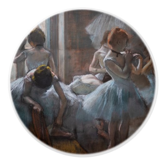 Edgar Degas - Dancers Keramische Knop (Voorkant)