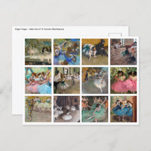 Edgar Degas - Dancers Masterpart Selection Briefkaart