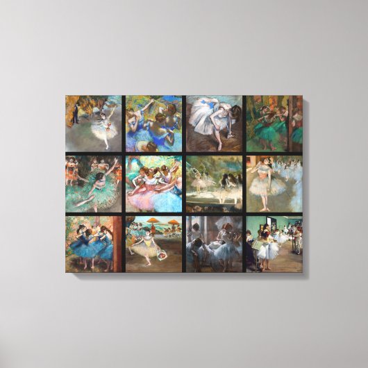 Edgar Degas - Dancers Masterpart Selection Canvas Afdruk (Voorkant)