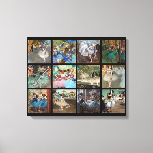 Edgar Degas - Dancers Masterpart Selection Canvas Afdruk (Voorkant)